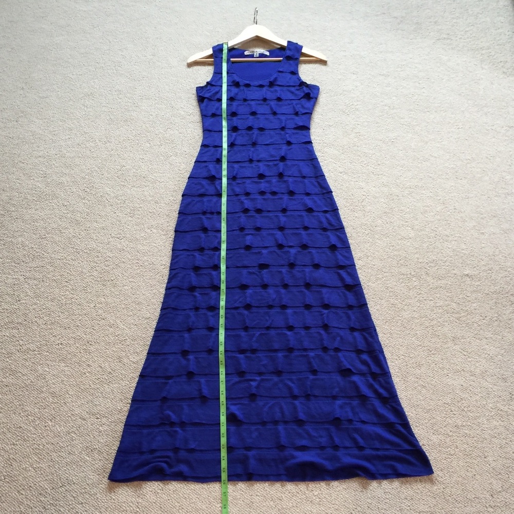 Max Studio | Royal Blue Ruffle Maxi